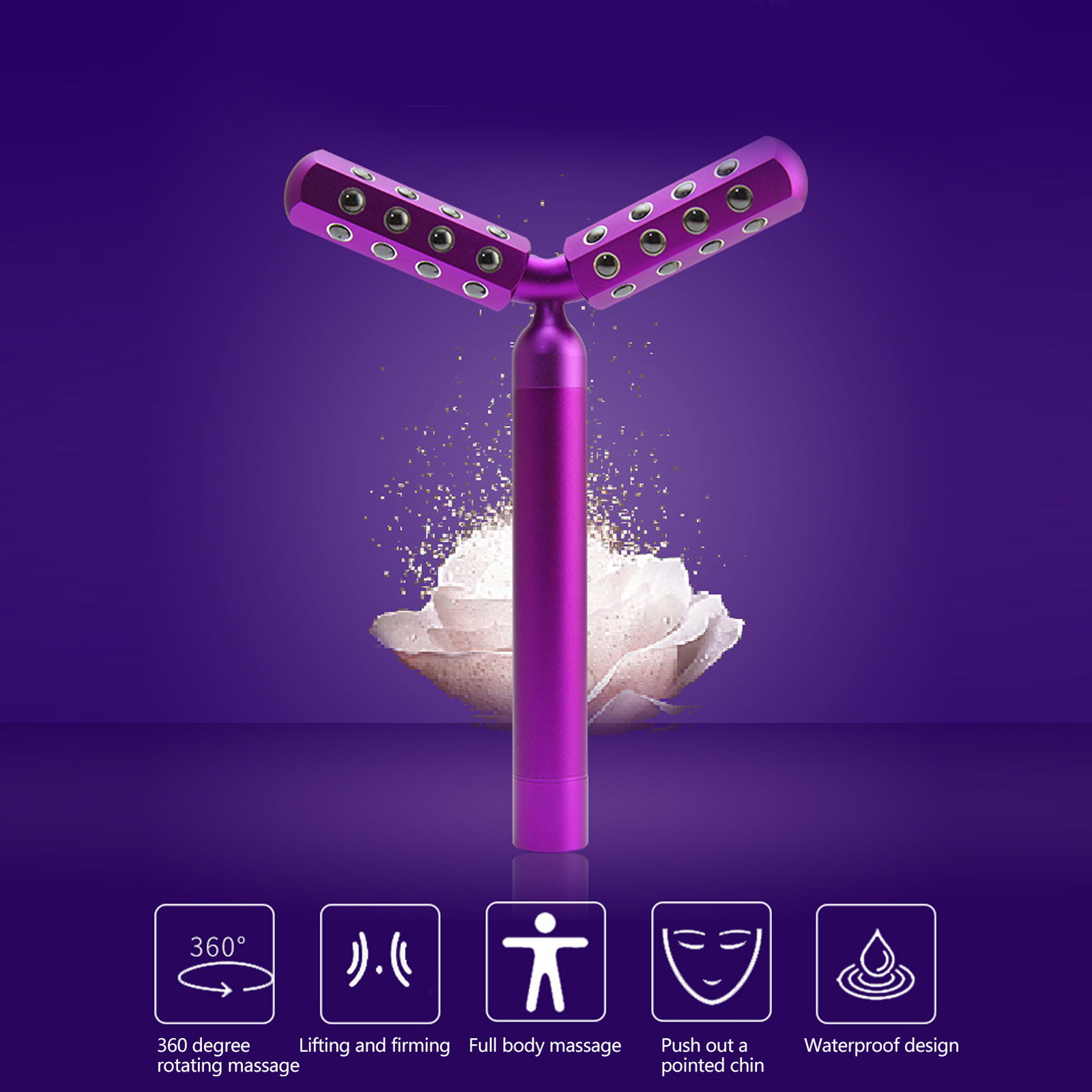 Electric Germanium Facial Roller Lifting Tightening Massager Face Beauty Stick Electric Germanium Facial Roller Lifting Tightening Massager Face Beauty Stick