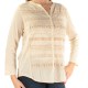 STYLE & COMPANY Womens New 1154 Beige Beaded Embroidered Top L Petites B+B STYLE & COMPANY Womens New 1154 Beige Beaded Embroidered Top L Petites B+B