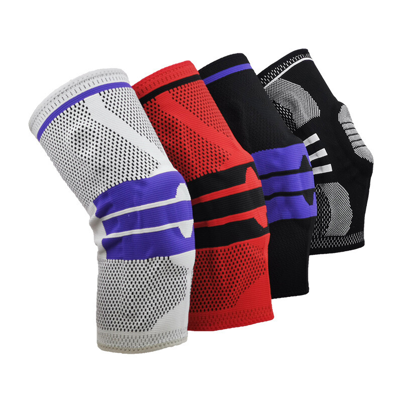 Outdoor Sports Knee Spring Support Knee Pads Anti-collision Silicone Kneelet