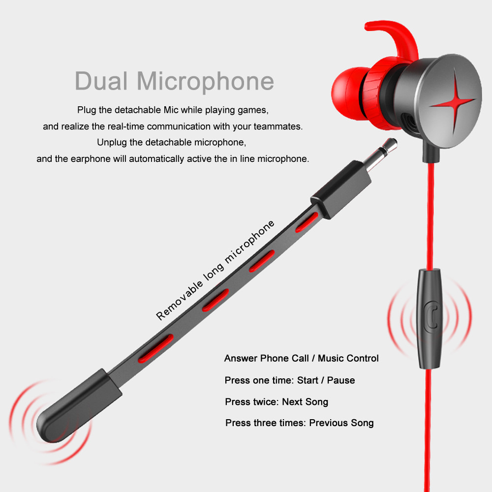 Zahara Gaming Earphone Stereo E-sports Earbuds Bass In-ear Headphones For PC PS4 Zahara Gaming Earphone Stereo E-sports Earbuds Bass In-ear Headphones For PC PS4