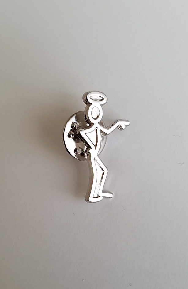 RARE THE SAINT METAL PROMO PIN – SIMON TEMPLAR MOVIE TV SERIES FILM LAPEL RARE THE SAINT METAL PROMO PIN – SIMON TEMPLAR MOVIE TV SERIES FILM LAPEL