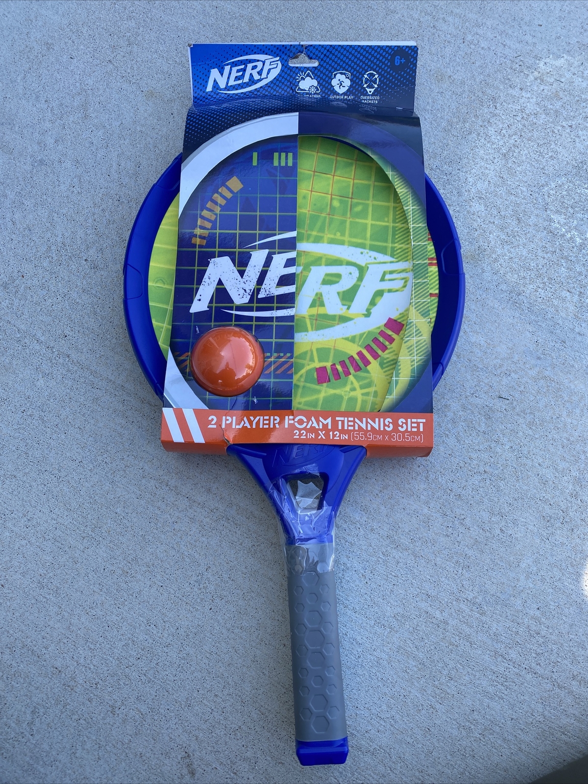 Nerf Franklin Sports 2 Player Foam Tennis Set with Tennis Ball Nerf Franklin Sports 2 Player Foam Tennis Set with Tennis Ball