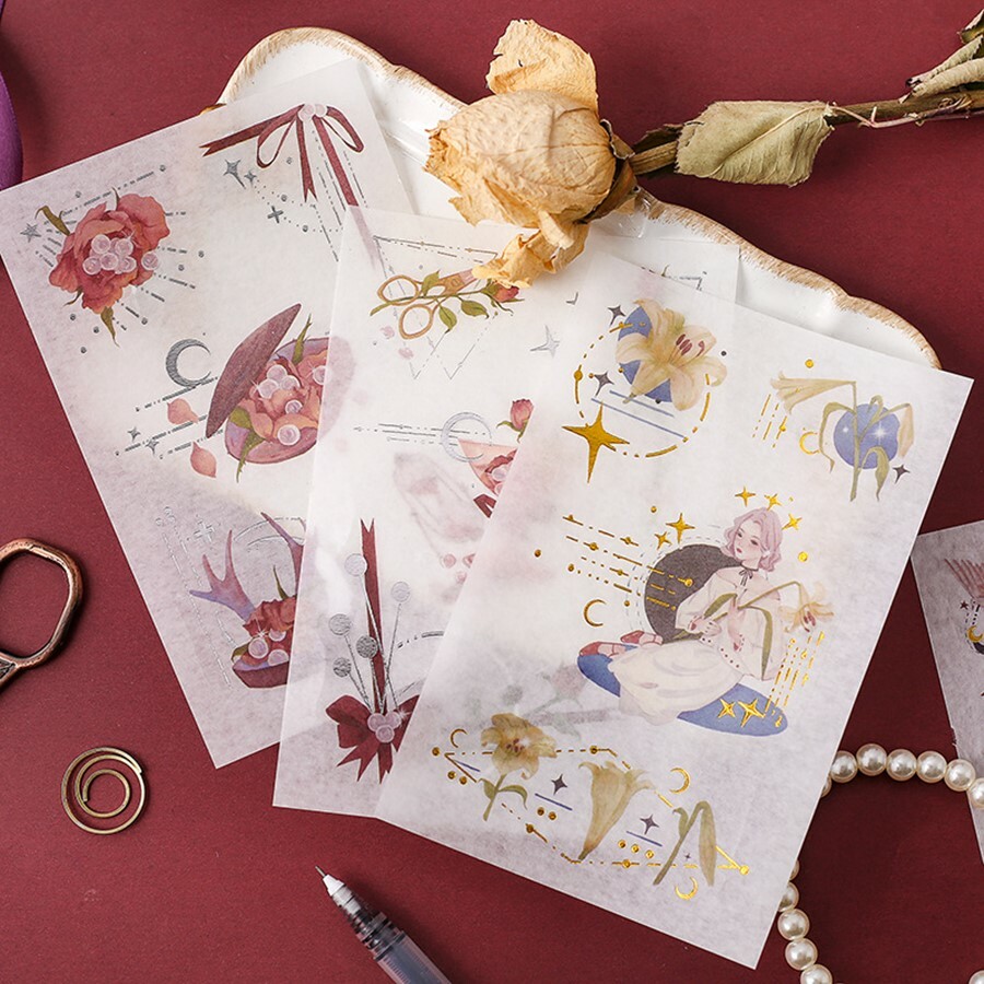 3 Sheets Magic Girls Washi Stickers DIY Journal Scrapbooking Diary Stationery 3 Sheets Magic Girls Washi Stickers DIY Journal Scrapbooking Diary Stationery