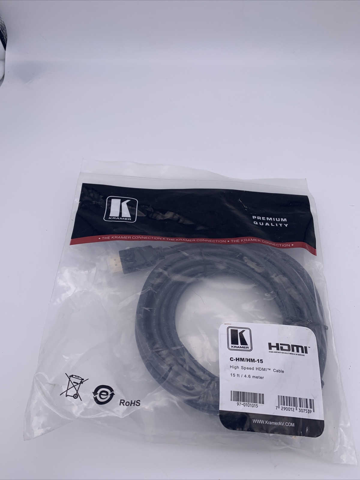 KRAMER ELECTRONICS C-HM/HM-15 HDMI TO HDMI CABLE 15 ft KRAMER ELECTRONICS C-HM/HM-15 HDMI TO HDMI CABLE 15 ft