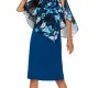 Connected Apparel Womens Dress Blue Sz 4P Petite Floral Chiffon Overlay 573 Connected Apparel Womens Dress Blue Sz 4P Petite Floral Chiffon Overlay 573