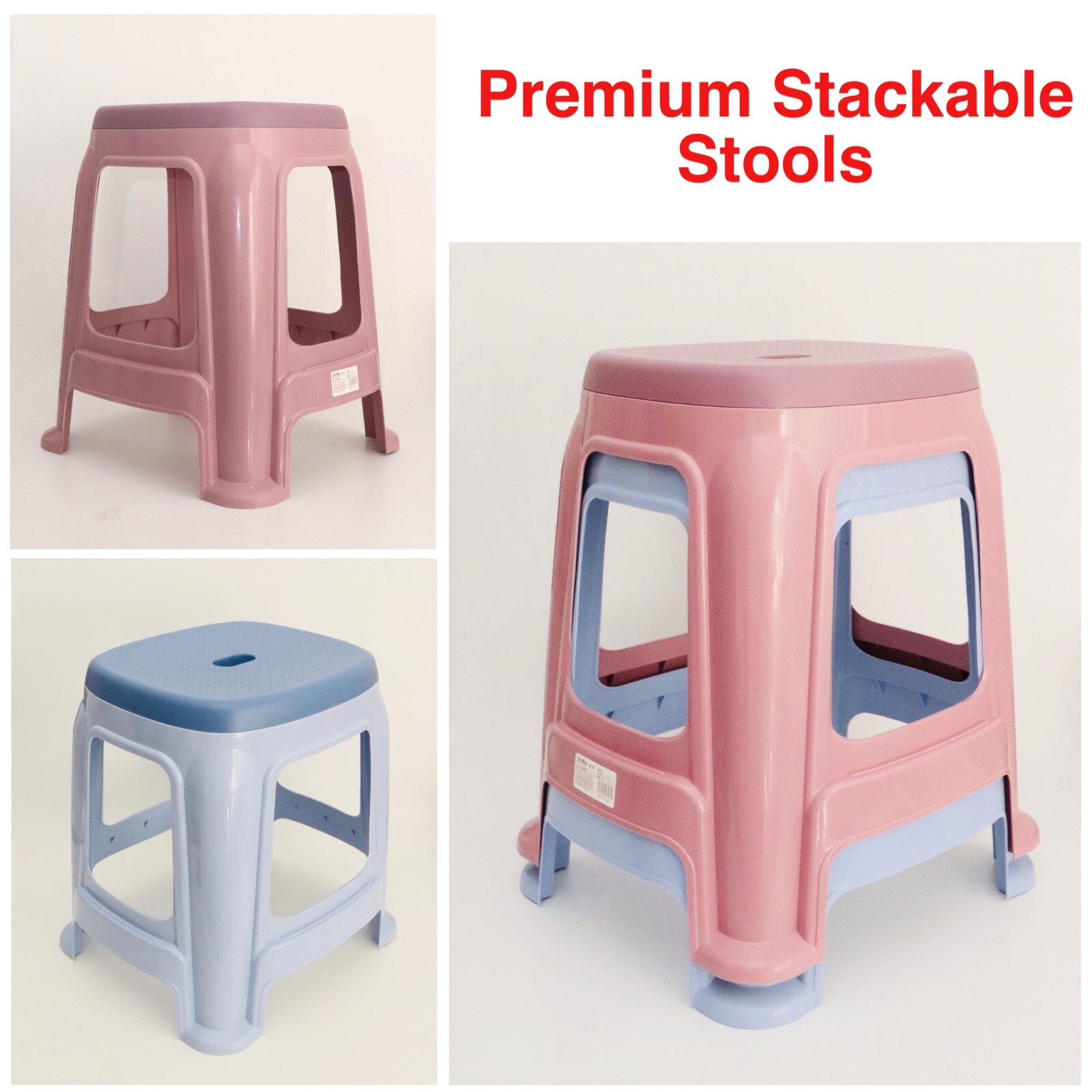 4x Plastic Stacking Stool Home Kitchen Dining Garden Outdoor Indoor Stool &Chair 4x Plastic Stacking Stool Home Kitchen Dining Garden Outdoor Indoor Stool &Chair