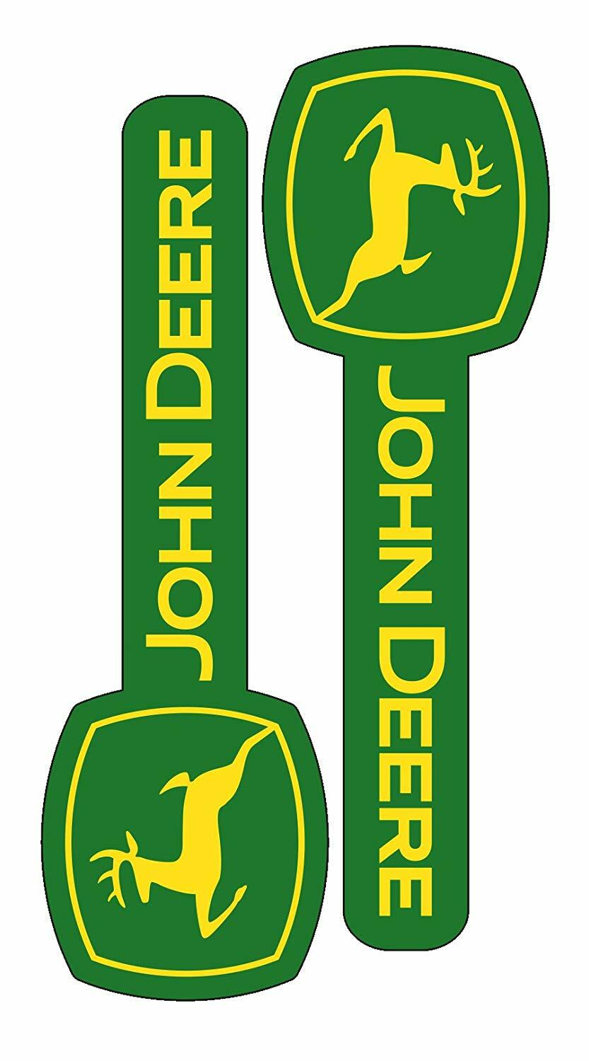 JOHN DEERE STICKERS 2 PIECE VINYL STICKER DECAL FARM TRACTOR GATOR deer JOHN DEERE STICKERS 2 PIECE VINYL STICKER DECAL FARM TRACTOR GATOR deer