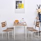 5-Piece Modern Wooden Dining set for Home Kitchen White 5-Piece Modern Wooden Dining set for Home Kitchen White