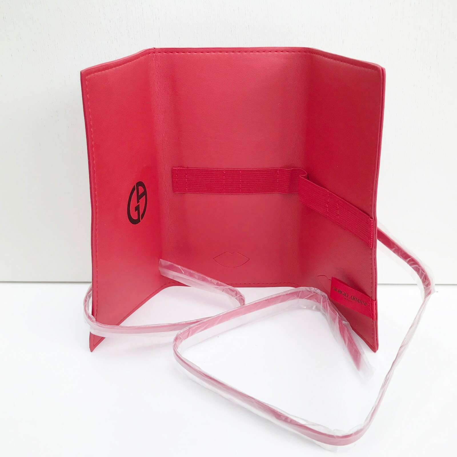 Giorgio Armani Beauty Red Tri-Fold Makeup Brush Bag / Pouch / Purse, Brand NEW Giorgio Armani Beauty Red Tri-Fold Makeup Brush Bag / Pouch / Purse, Brand NEW
