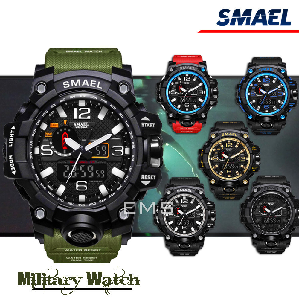 For SMAEL S Shock Waterproof Sports Military Men’s Analog Quartz Digital Watches For SMAEL S Shock Waterproof Sports Military Men’s Analog Quartz Digital Watches
