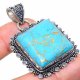 Copper Blue Turquoise Gemstone Handmade Ethnic Jewelry Pendant 1.93″ Copper Blue Turquoise Gemstone Handmade Ethnic Jewelry Pendant 1.93″