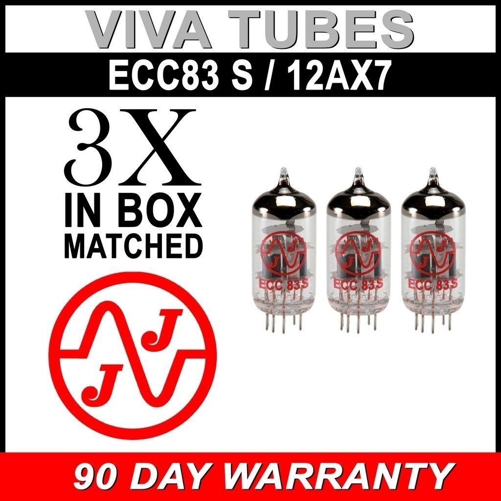 New In Box Gain Matched Trio (3) JJ Electronics Tesla 12AX7 ECC83-S Vacuum Tubes New In Box Gain Matched Trio (3) JJ Electronics Tesla 12AX7 ECC83-S Vacuum Tubes