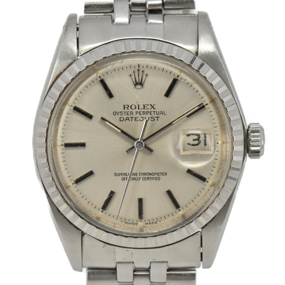 ROLEX DATEJUST 1603 Silver Dial Cal.1570 Automatic Men’s Watch H#97693