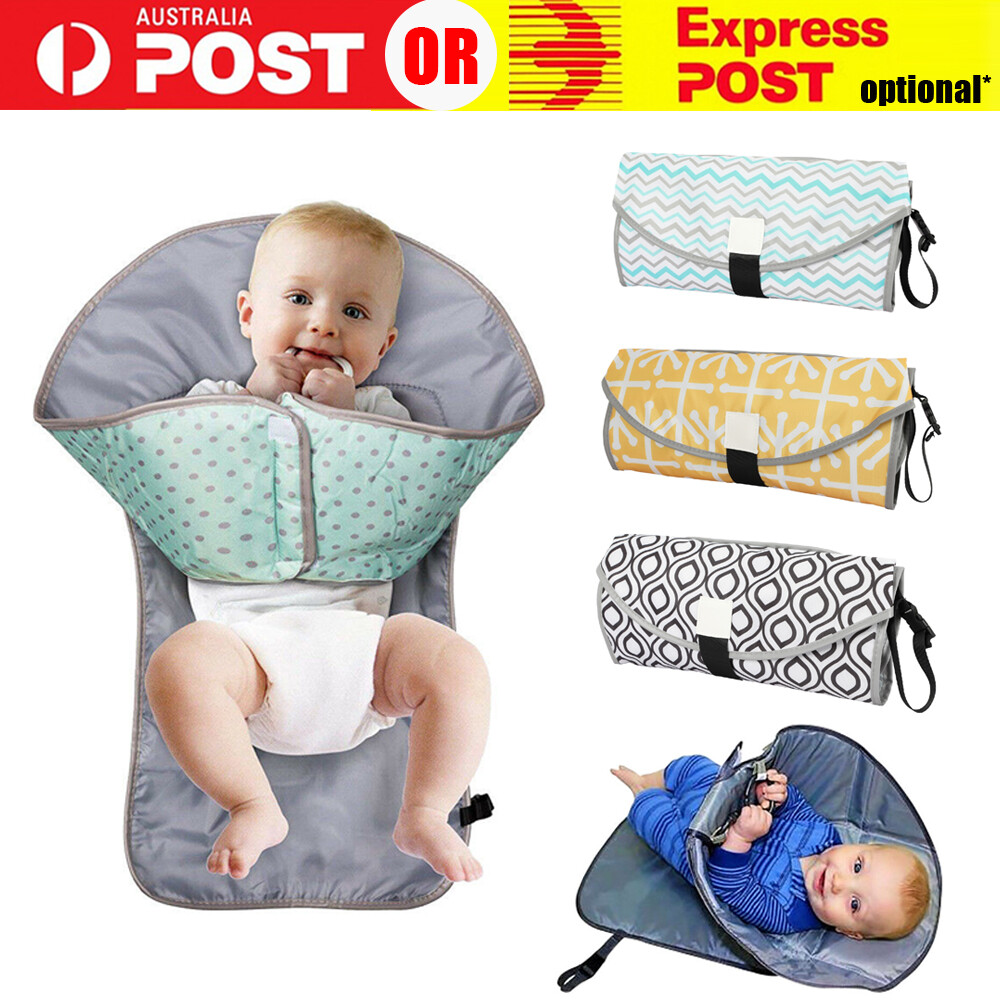 Waterproof Portable Baby Diaper Travel Home Change Changing Mat Pad Nappy Bag AU Waterproof Portable Baby Diaper Travel Home Change Changing Mat Pad Nappy Bag AU