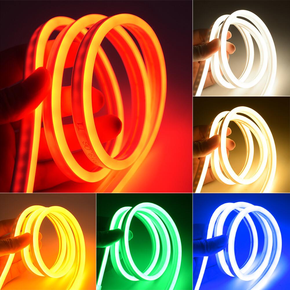 NEON LED STRIP LIGHTS 12V WATERPROOF FLEXIBLE LAMP HOME DECOR +POWER ADAPTER 5M NEON LED STRIP LIGHTS 12V WATERPROOF FLEXIBLE LAMP HOME DECOR +POWER ADAPTER 5M