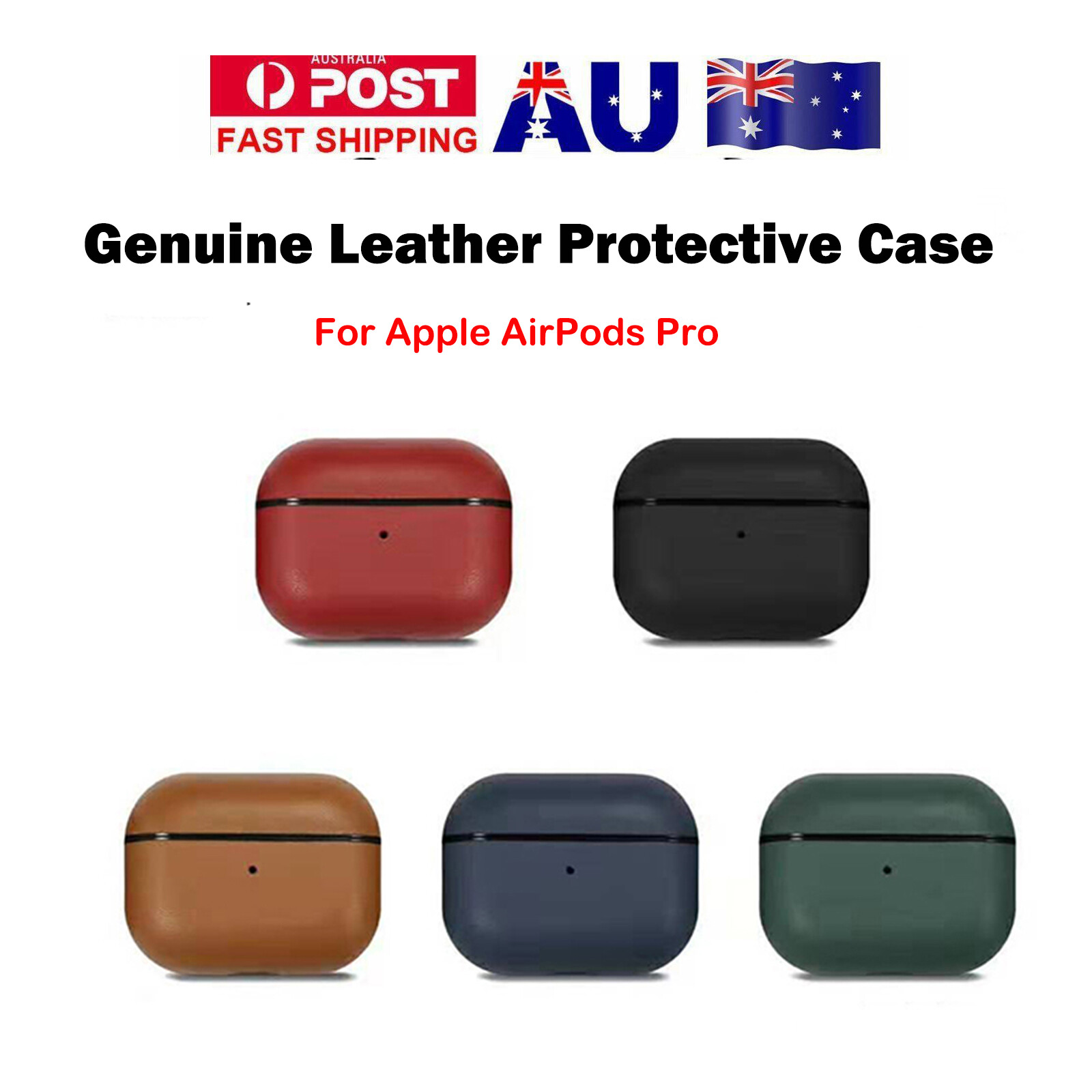 1*Genuine Leather Protective Case For AirPods Pro Bluetooth Earphone Accessories 1*Genuine Leather Protective Case For AirPods Pro Bluetooth Earphone Accessories