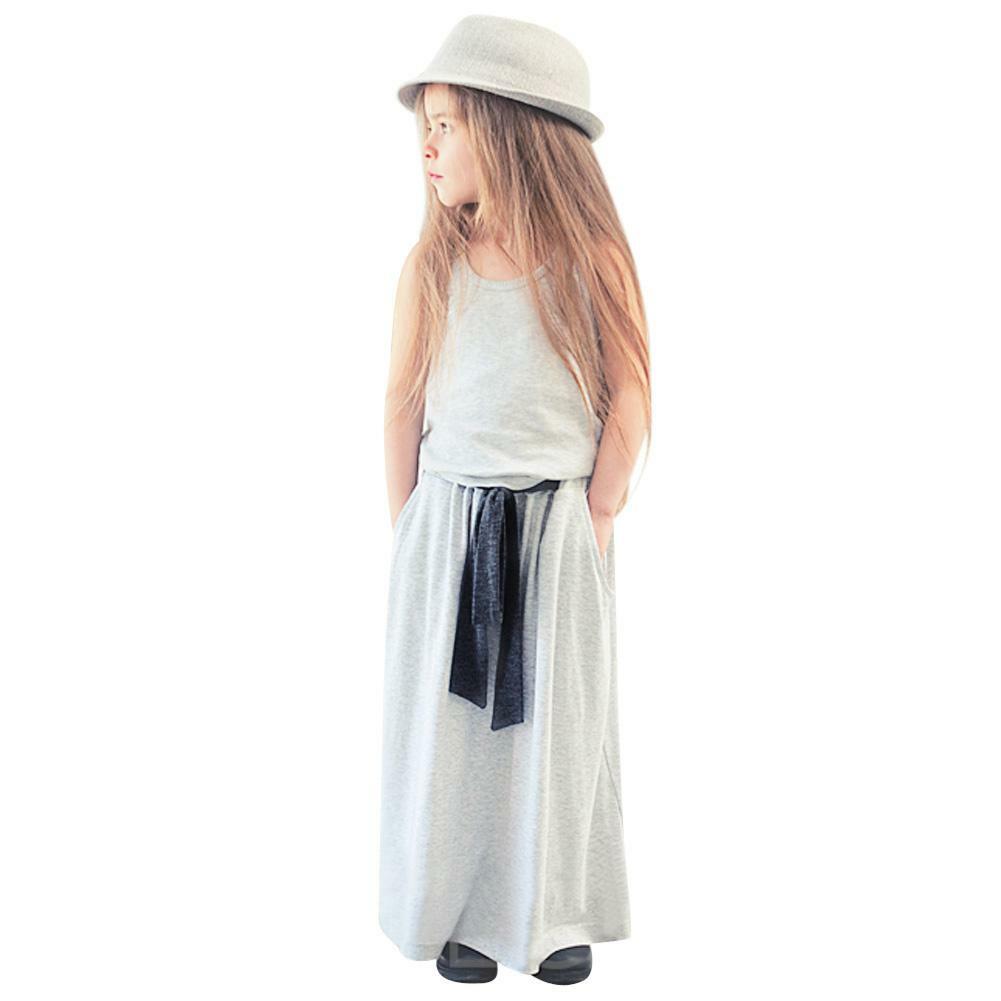2016 New Fashion Kids Baby Girls Casual T-Shirt Dress Set Kids Clothes
