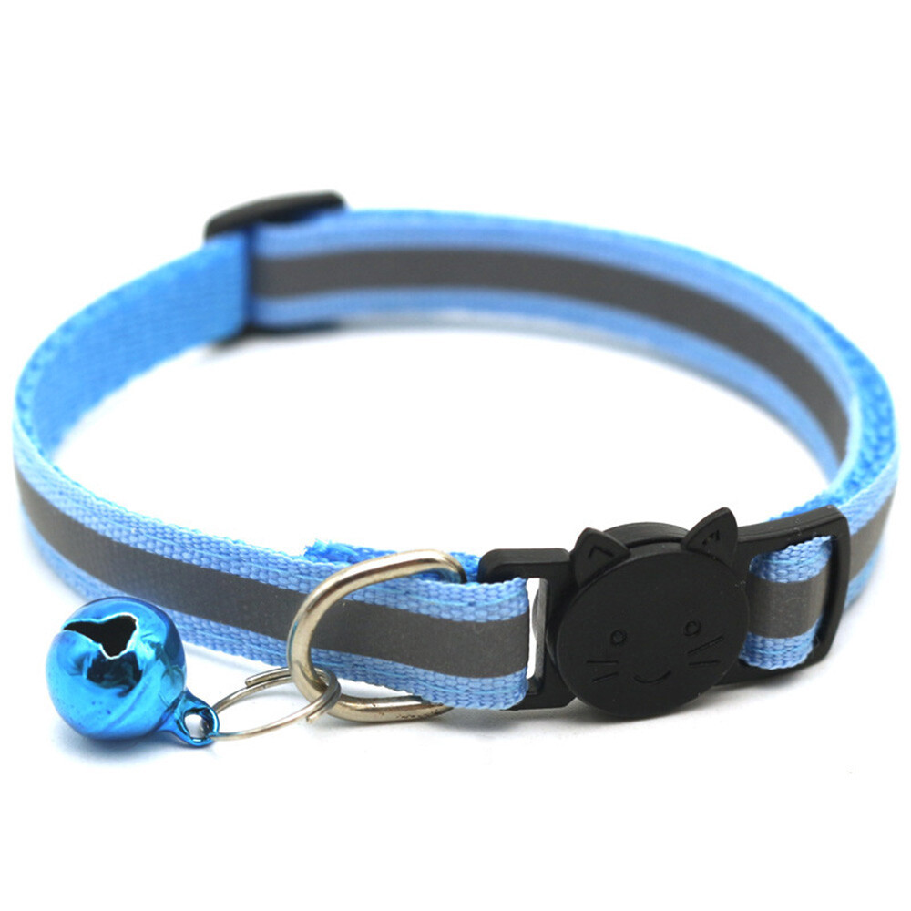 Pet Supplies Reflective Patch Collar Release Buckle Bell Tightness K2G1