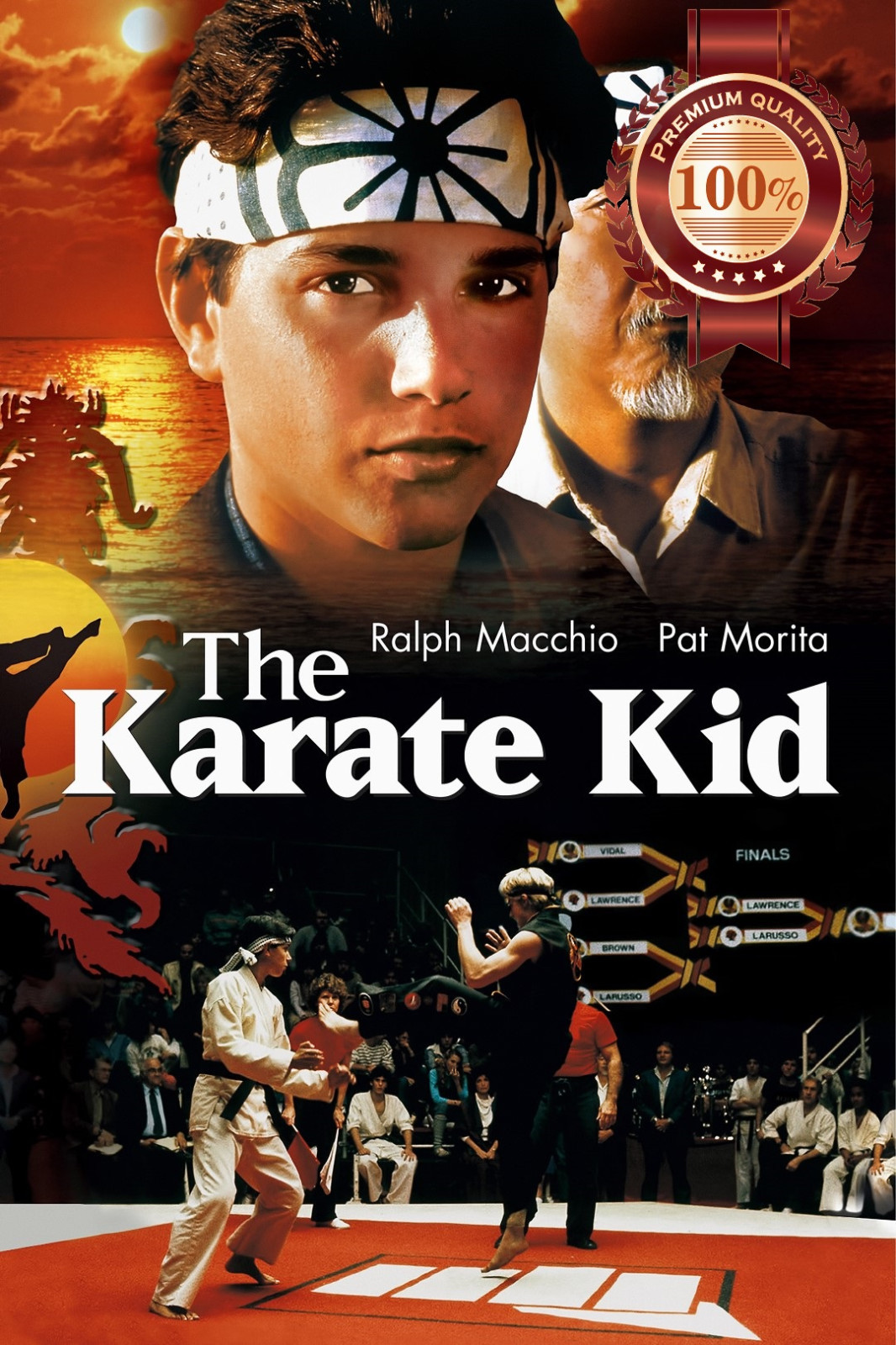 THE KARATE KID CLASSIC 1984 80s ORIGINAL MOVIE FILM CINEMA PRINT PREMIUM POSTER THE KARATE KID CLASSIC 1984 80s ORIGINAL MOVIE FILM CINEMA PRINT PREMIUM POSTER