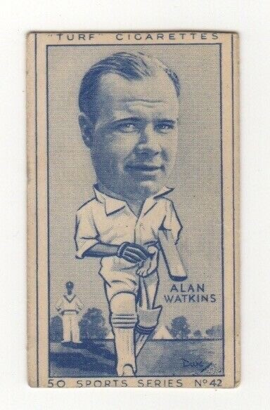 Sports 1949 Cigarette Card – Cricket, Alan Watkins