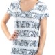STYLE & COMPANY Womens New 1582 White Printed T-Shirt Top XS B+B STYLE & COMPANY Womens New 1582 White Printed T-Shirt Top XS B+B