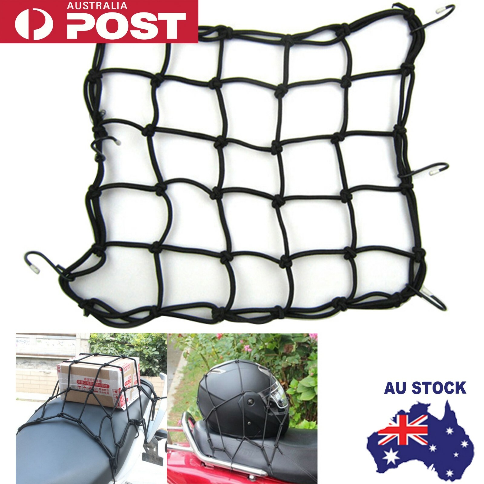 Motorcycle Accessories Bike 6 Hooks Motorcycle Bungee Cargo Net Helmet Net AU Motorcycle Accessories Bike 6 Hooks Motorcycle Bungee Cargo Net Helmet Net AU