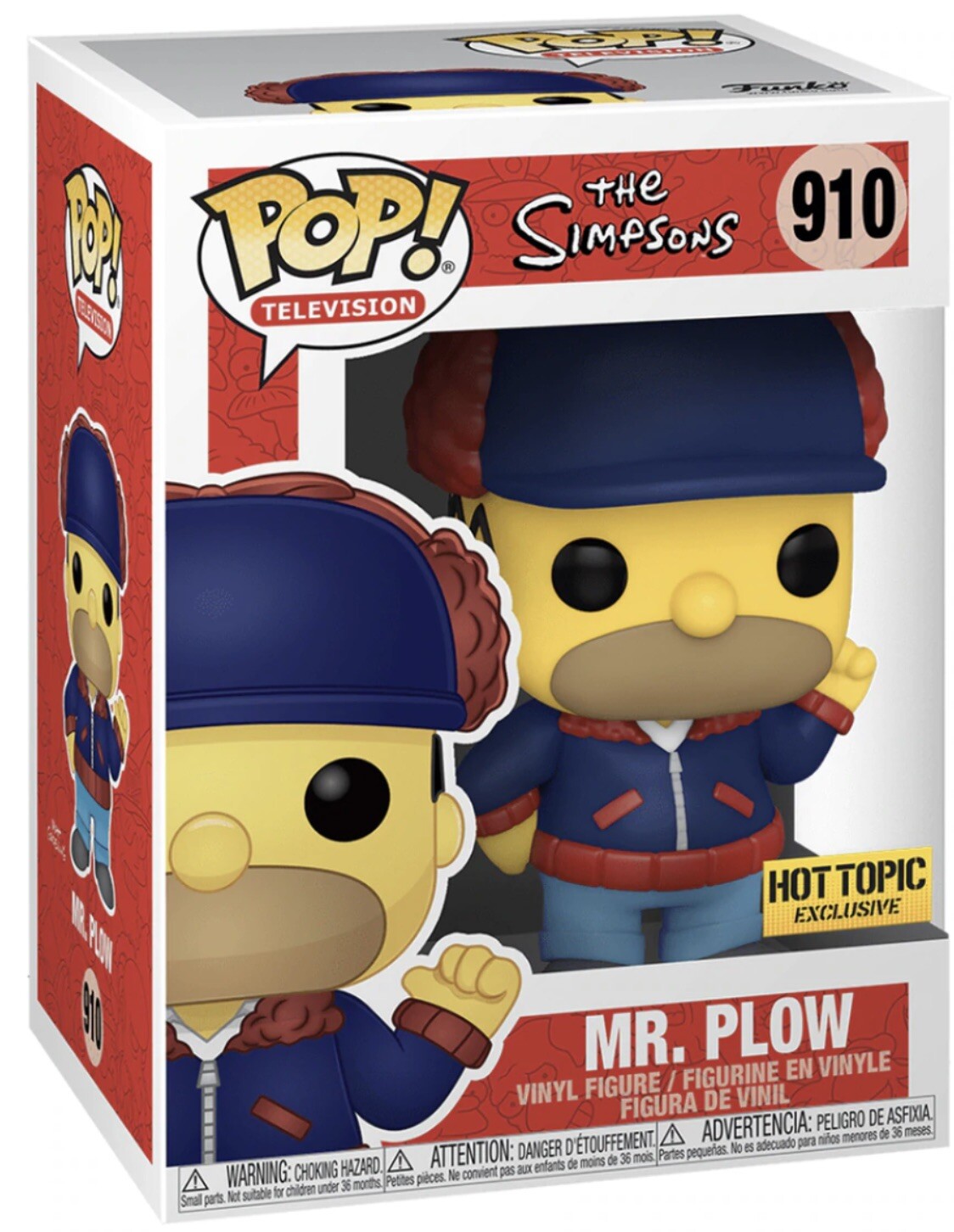 FUNKO POP THE SIMPSONS HOMER SIMPSON AS MR. PLOW #910 EXCLUSIVE NEW TELEVISION FUNKO POP THE SIMPSONS HOMER SIMPSON AS MR. PLOW #910 EXCLUSIVE NEW TELEVISION