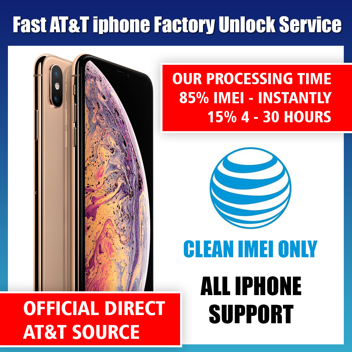 FACTORY UNLOCK SERVICE AT&T CODE ATT for IPhone 5 5S 6 6s 7 8 X XS 11 SE 12 FACTORY UNLOCK SERVICE AT&T CODE ATT for IPhone 5 5S 6 6s 7 8 X XS 11 SE 12