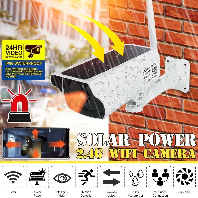 security camera wireless Wifi Camera remote monitoring solar video alarm system security camera wireless Wifi Camera remote monitoring solar video alarm system