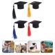 4pcs Hamster Rabbit Small Pet Bachelor Cap Graduation Cap Bachelor Hat 4pcs Hamster Rabbit Small Pet Bachelor Cap Graduation Cap Bachelor Hat