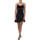 Aqua Womens Black Velvet Floral Night Out Flounce Dress M 8058 Aqua Womens Black Velvet Floral Night Out Flounce Dress M 8058