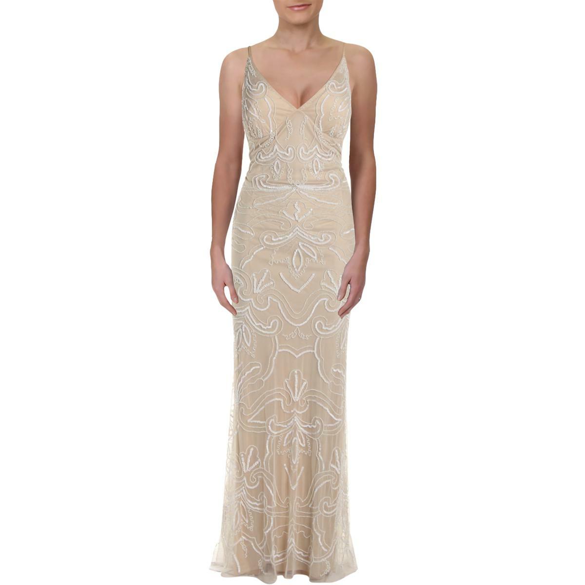 Jump Apparel Womens Ivory Beaded Hi-Low Evening Dress Gown Juniors 1/2 0233 Jump Apparel Womens Ivory Beaded Hi-Low Evening Dress Gown Juniors 1/2 0233