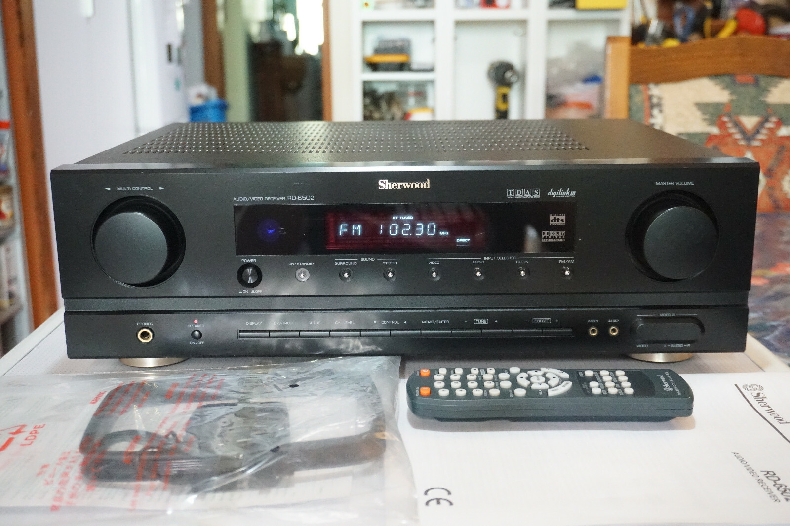 Sherwood RD-6502 Audio Video Receiver WORKING WELL with Remote and Manual