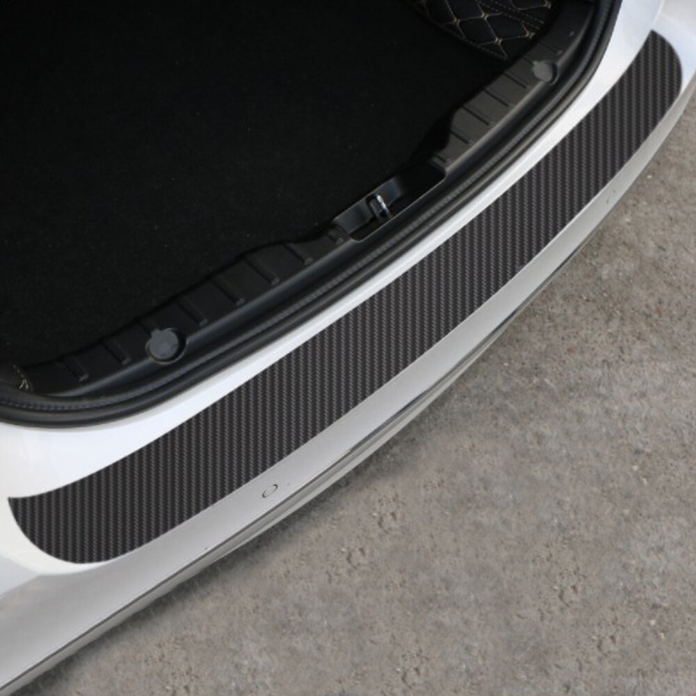 Carbon Fiber Auto Car Rear Bumper Protector Corner Trim Sticker Accessories PVC Carbon Fiber Auto Car Rear Bumper Protector Corner Trim Sticker Accessories PVC