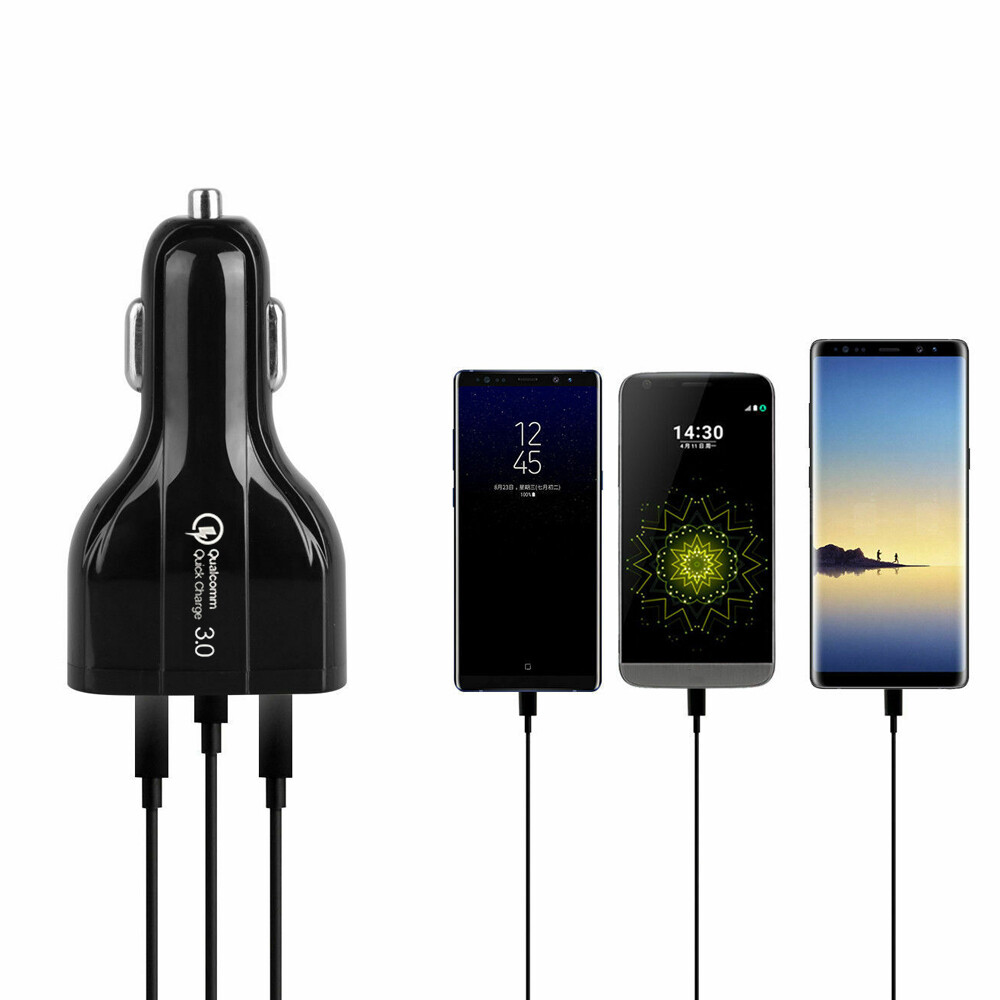 Universal Car Charger USB With Type C connector For Cell Phone Accessories Black Universal Car Charger USB With Type C connector For Cell Phone Accessories Black