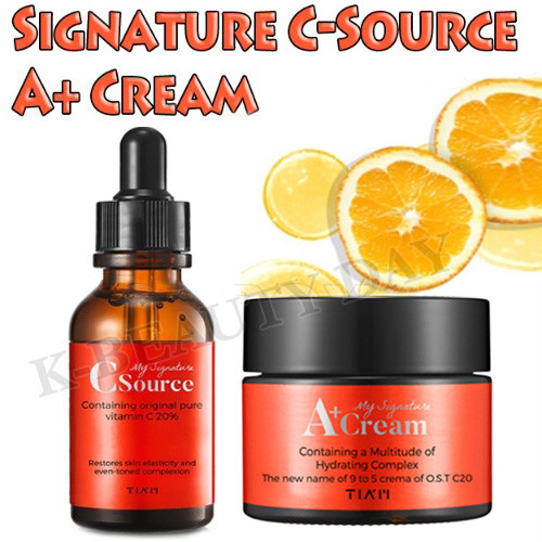 TIAM My Signature C-Source 30ml My Signature A+ Cream 50ml Anti-Aging Skin Care TIAM My Signature C-Source 30ml My Signature A+ Cream 50ml Anti-Aging Skin Care