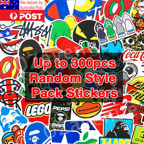 100/300 Random Cool Vinyl Decal Graffiti Stickers Car Bomb Laptop Waterproof Ska 100/300 Random Cool Vinyl Decal Graffiti Stickers Car Bomb Laptop Waterproof Ska