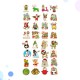 52 Sheets Christmas Stickers Hot Stamping DIY Labels for Suitcase Notebook 52 Sheets Christmas Stickers Hot Stamping DIY Labels for Suitcase Notebook