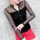 Sexy Fashion Womens Mesh T-Shirts Blouses Slim Tops Gothic Punk Party Shirts Tee Sexy Fashion Womens Mesh T-Shirts Blouses Slim Tops Gothic Punk Party Shirts Tee