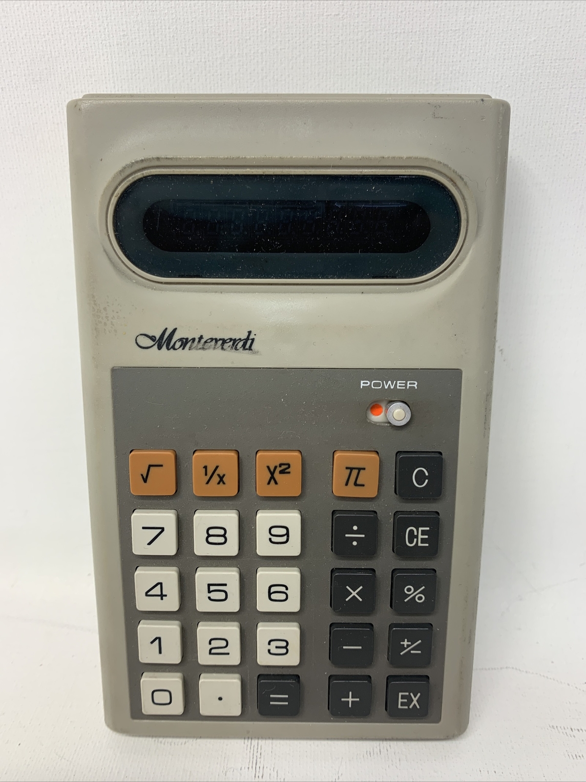 MONTEVERDI E409 HANDHELD Calculator – RARE- Microelectronic Lloyd’s Electronics