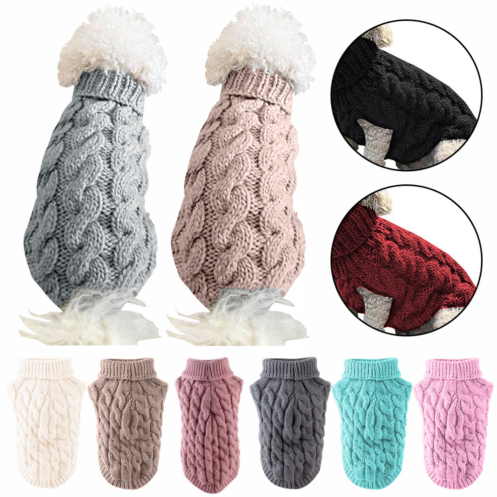 Winter Warm Dog Clothes Puppy Pet Cat Knitted Jumper Sweater Coat For Small Dogs Winter Warm Dog Clothes Puppy Pet Cat Knitted Jumper Sweater Coat For Small Dogs