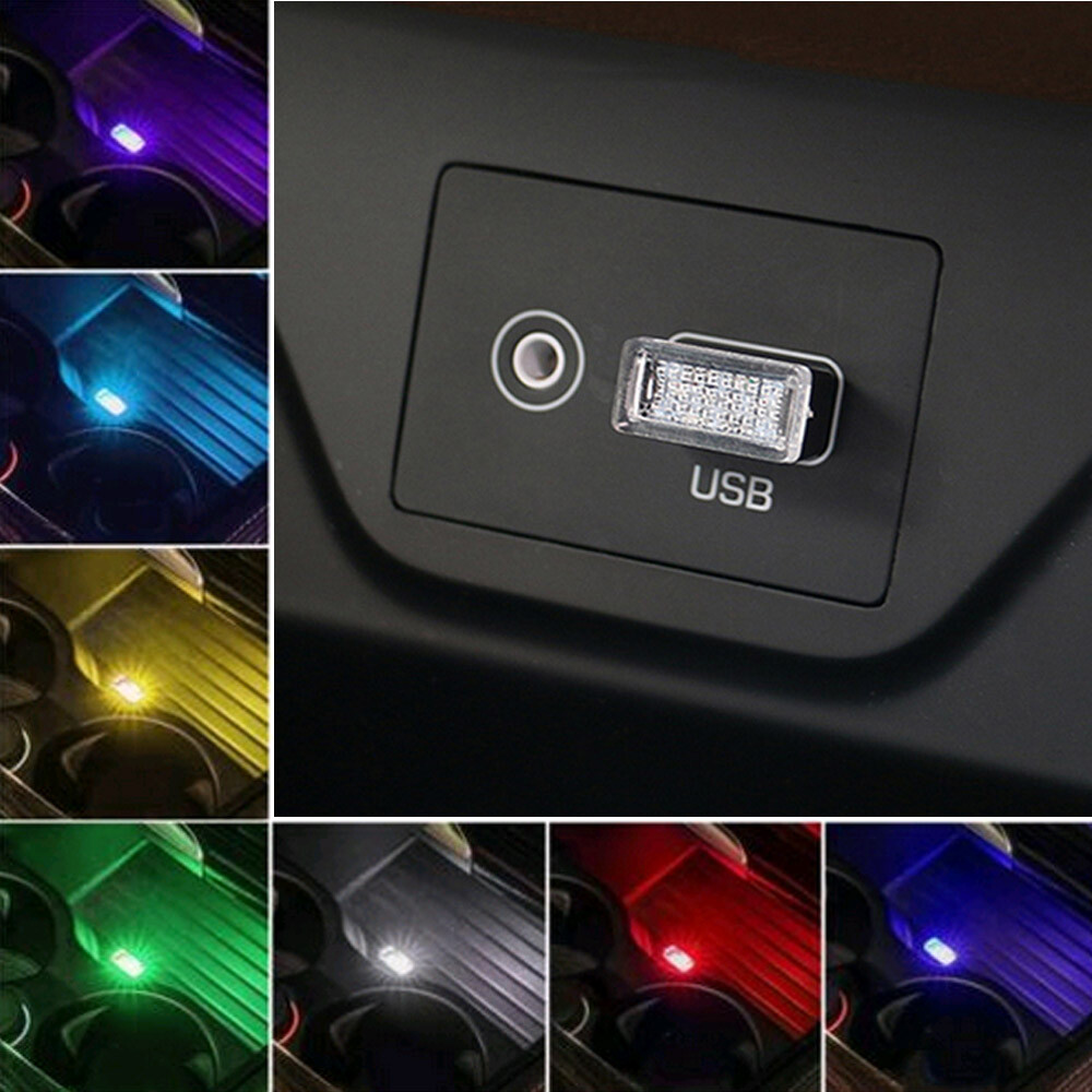 1Pcs USB LED Car Interior Light Neon Atmosphere Ambient Lamp Bulb Accessories 1Pcs USB LED Car Interior Light Neon Atmosphere Ambient Lamp Bulb Accessories