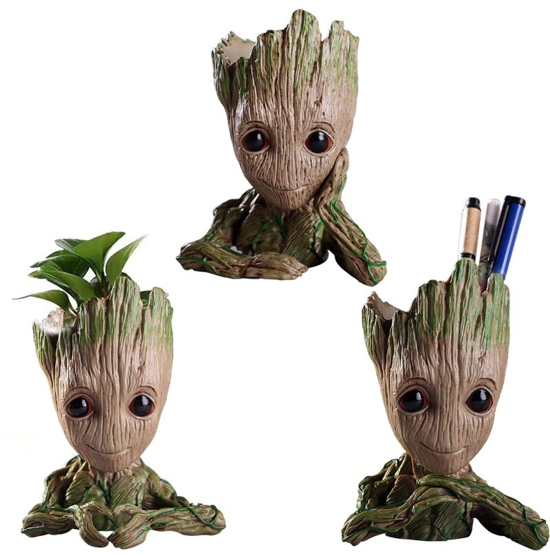 Flowerpot Baby Groot Pen Pot Holder Gift Decorative Home Garden Bonsai Vase Flowerpot Baby Groot Pen Pot Holder Gift Decorative Home Garden Bonsai Vase