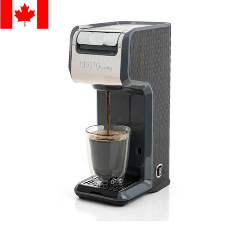 Kitchen Home 2 In 1 Single Serve Grey Coffee Maker Brewer Ground K-Cup Pods Kitchen Home 2 In 1 Single Serve Grey Coffee Maker Brewer Ground K-Cup Pods