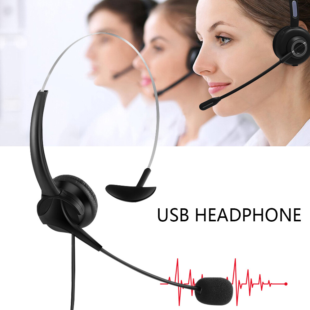 USB Headset Wired Headphones With Mic Headset Earphone For Computer Laptop PC💙 USB Headset Wired Headphones With Mic Headset Earphone For Computer Laptop PC💙