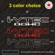 2X Honda i-vtec DOHC Decal Stickers Acura VTEC Civic Si K20 RSX 2X Honda i-vtec DOHC Decal Stickers Acura VTEC Civic Si K20 RSX