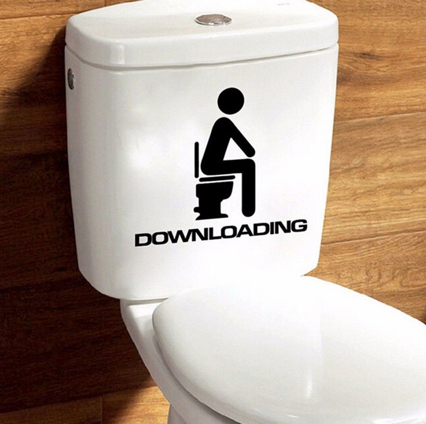3D Wall Decals Wall Stickers Toilet Sign Bathroom Door Decoration US 3D Wall Decals Wall Stickers Toilet Sign Bathroom Door Decoration US