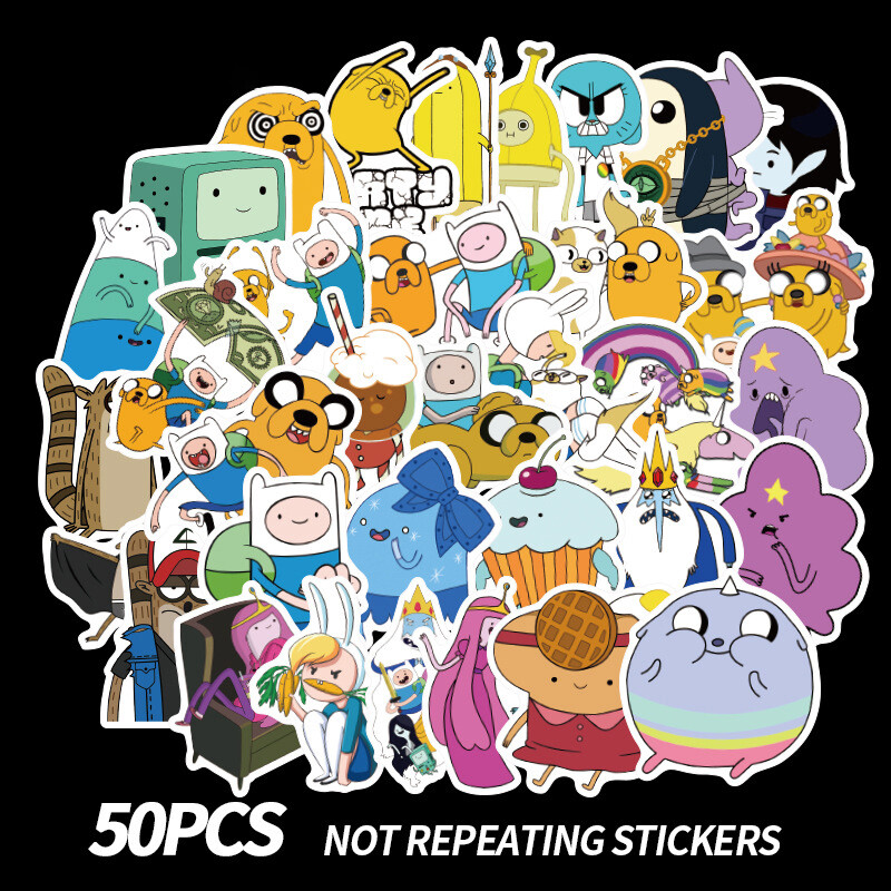 50pcs Cartoon Adventure Time Waterproof Girl Stickers Skateboard DIY Sticker Y1 50pcs Cartoon Adventure Time Waterproof Girl Stickers Skateboard DIY Sticker Y1