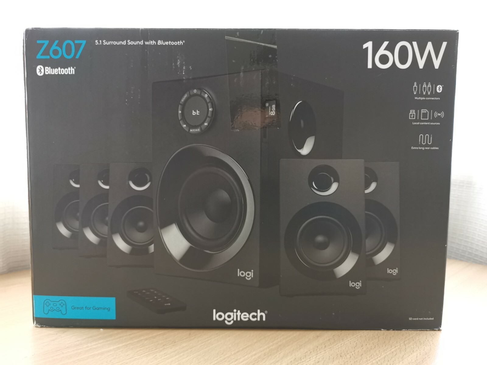 Logitech Z607 5.1 Bluetooth Surround Sound Speaker for TV/phone/Computer Logitech Z607 5.1 Bluetooth Surround Sound Speaker for TV/phone/Computer