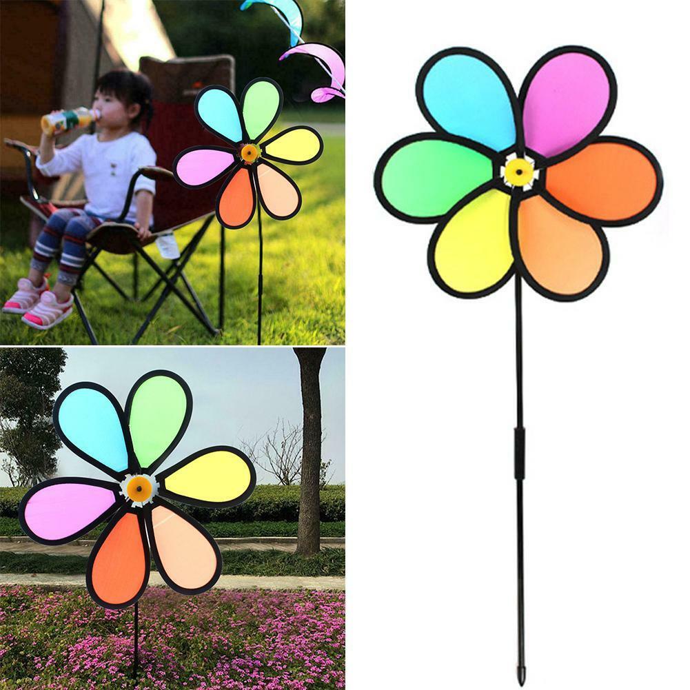 Colorful Flower Windmill Spinner Wind Home Garden Yard Patio Outdoor Decor Colorful Flower Windmill Spinner Wind Home Garden Yard Patio Outdoor Decor